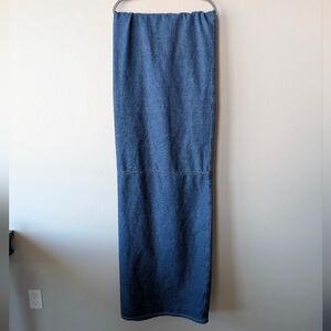 Tommy Hilfiger Home Curtain Panel 72x72 100% Cotton 12 Metal Grommets Blue Denim